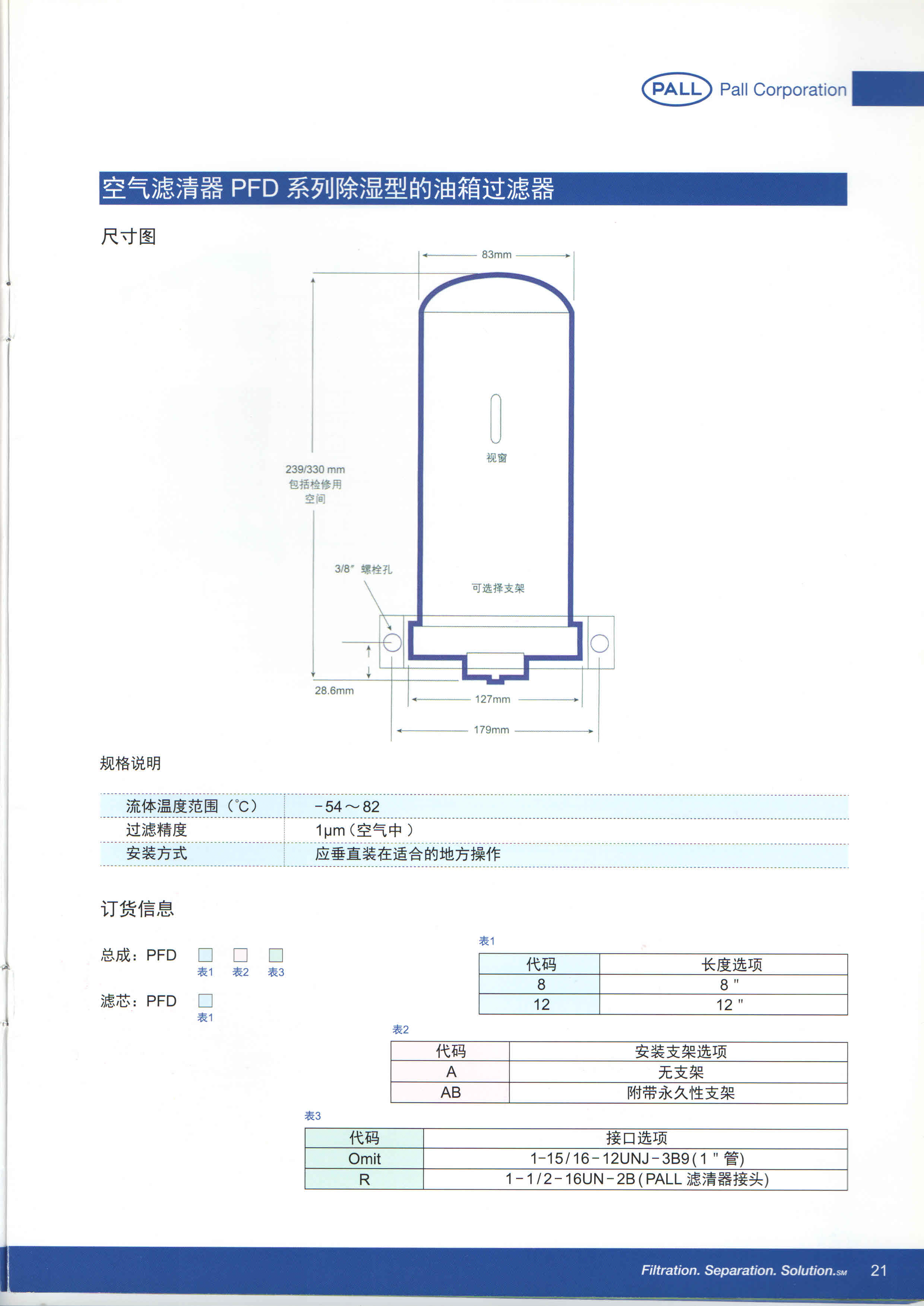 PALL郵箱呼吸器(圖2)